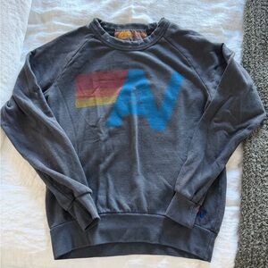 Aviator Nation Gray Blue Sweatshirt XS with Free sweatpants